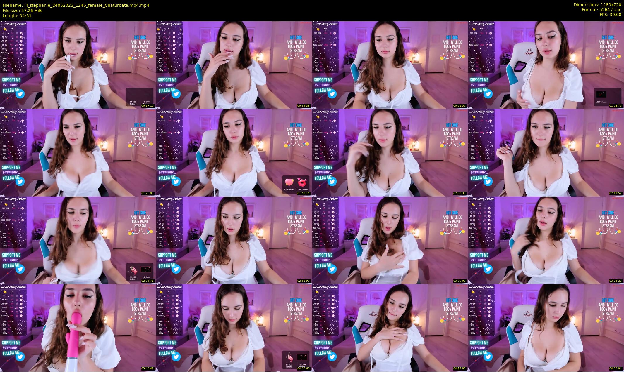 lil_stephanie — 5 minute Chaturbate female cam show recording, 720p, May 24, 2023