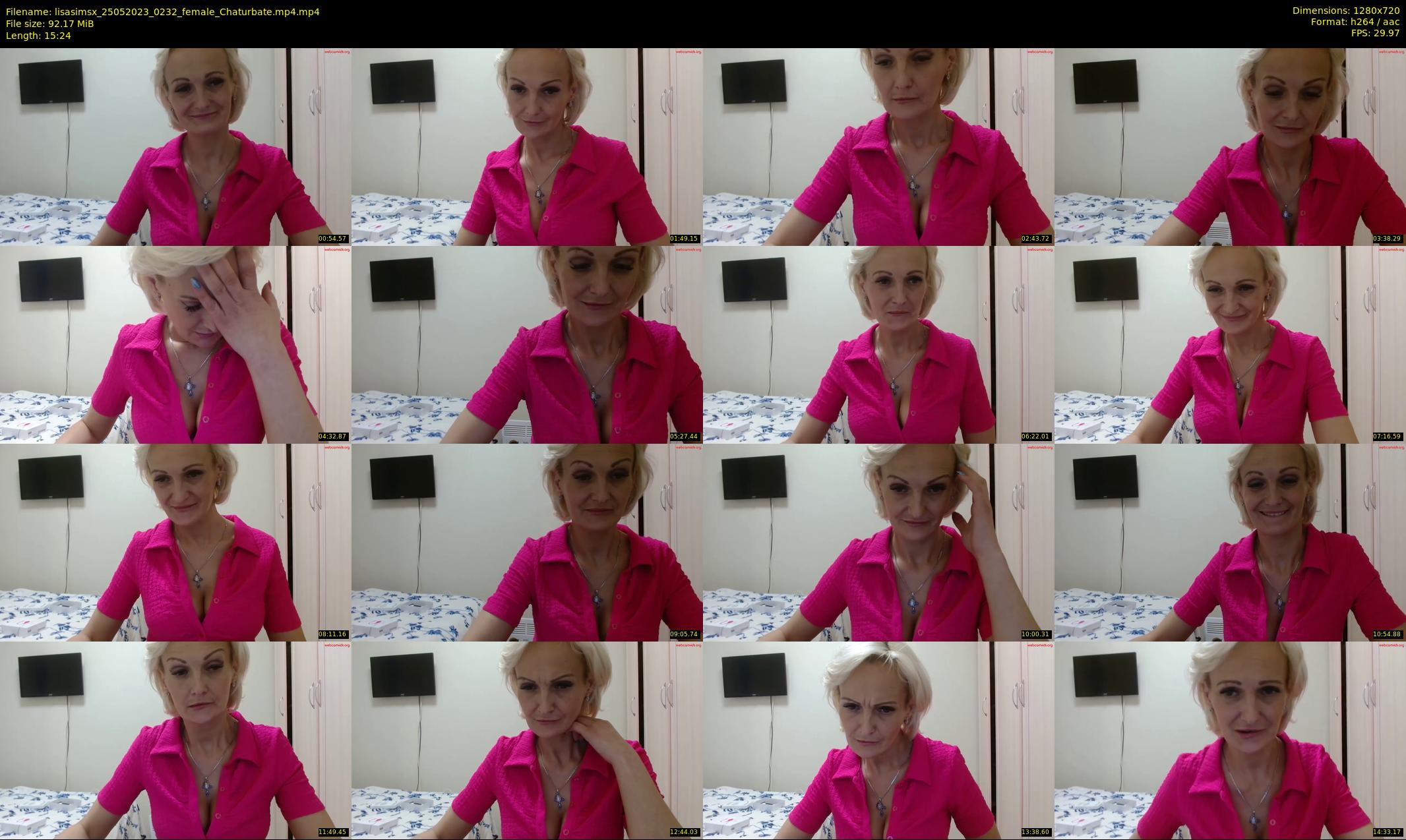 lisasimsx — 16 minute Chaturbate female cam show recording, 720p, May 25, 2023