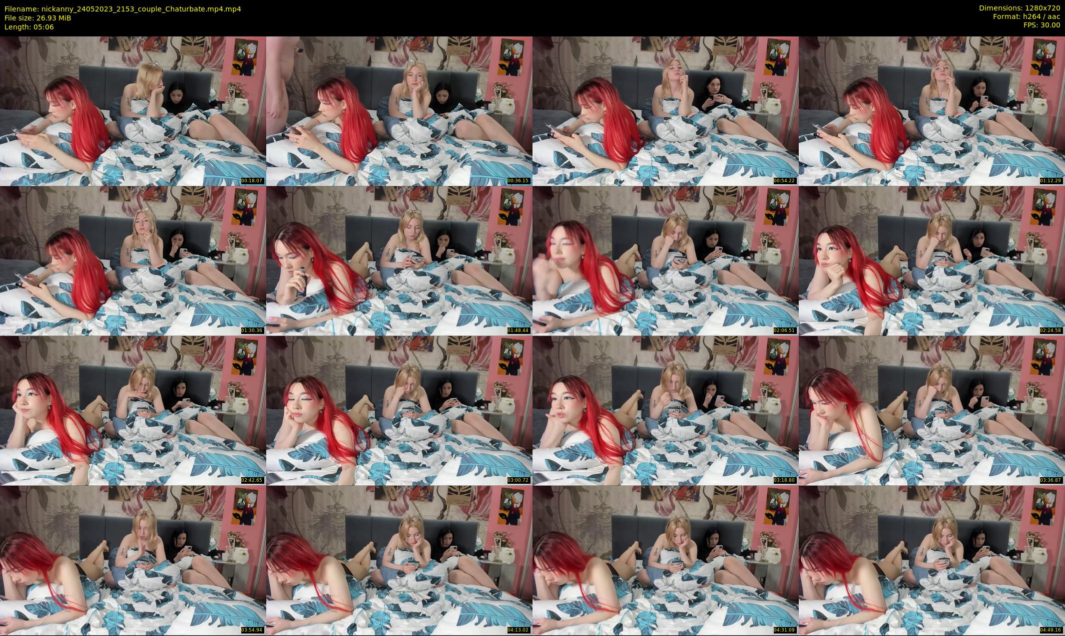 nickanny — 6 minute Chaturbate couple cam show recording, 720p, May 24, 2023