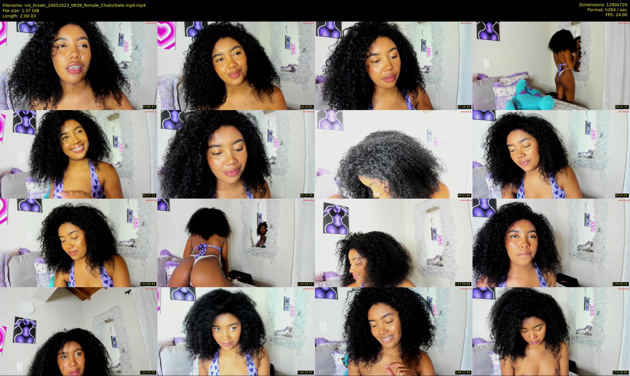 nix_brown — 121 minute Chaturbate female cam show recording, 720p, May 24, 2023