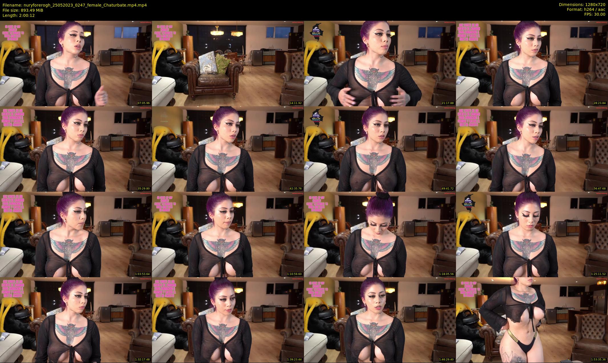 nuryforerogh — 121 minute Chaturbate female cam show recording, 720p, May 25, 2023