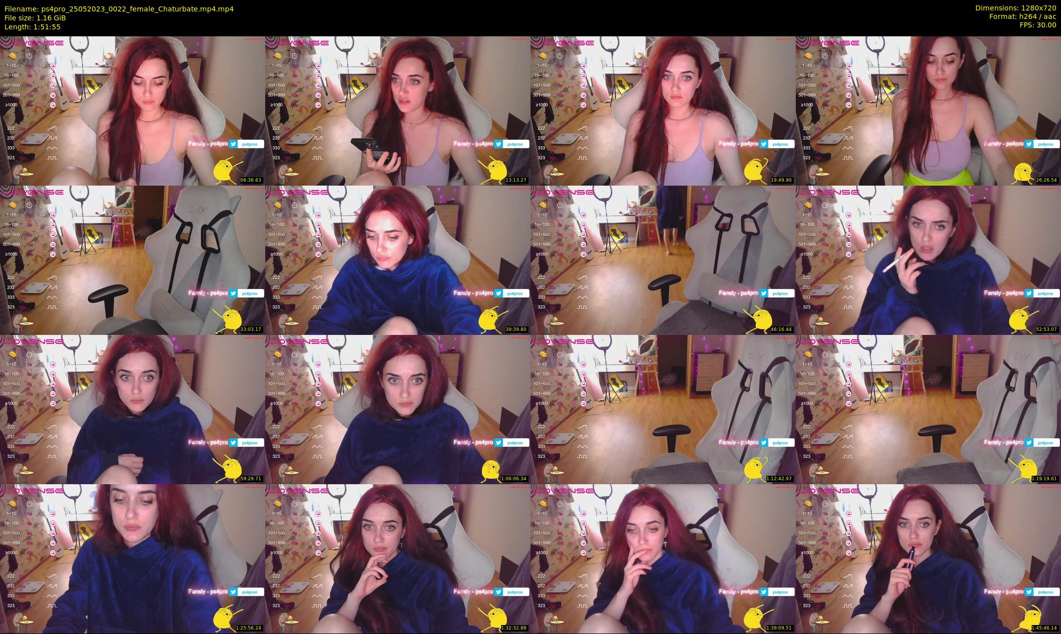 ps4pro — 112 minute Chaturbate female cam show recording, 720p, May 25, 2023