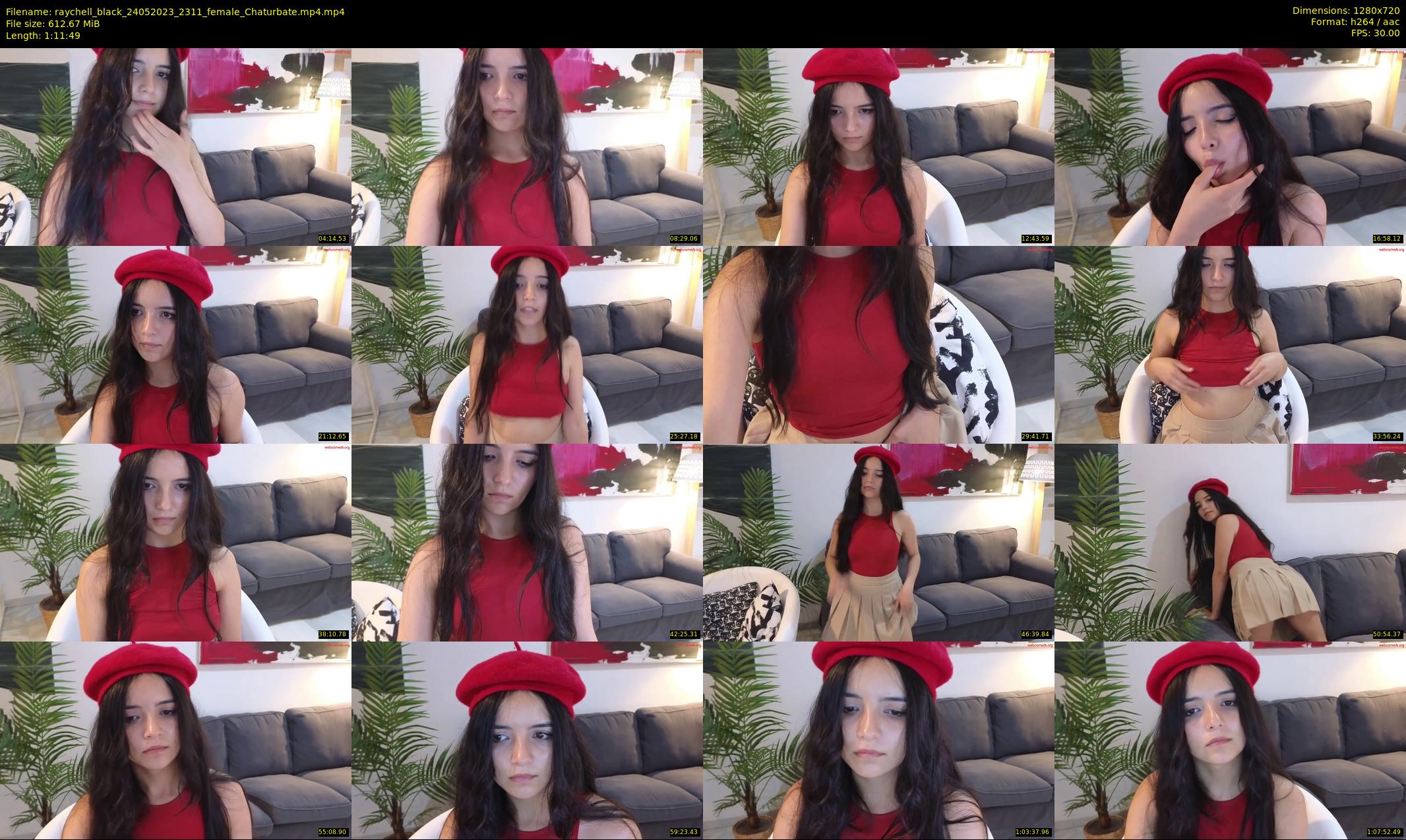raychell_black — 72 minute Chaturbate female cam show recording, 720p, May 24, 2023