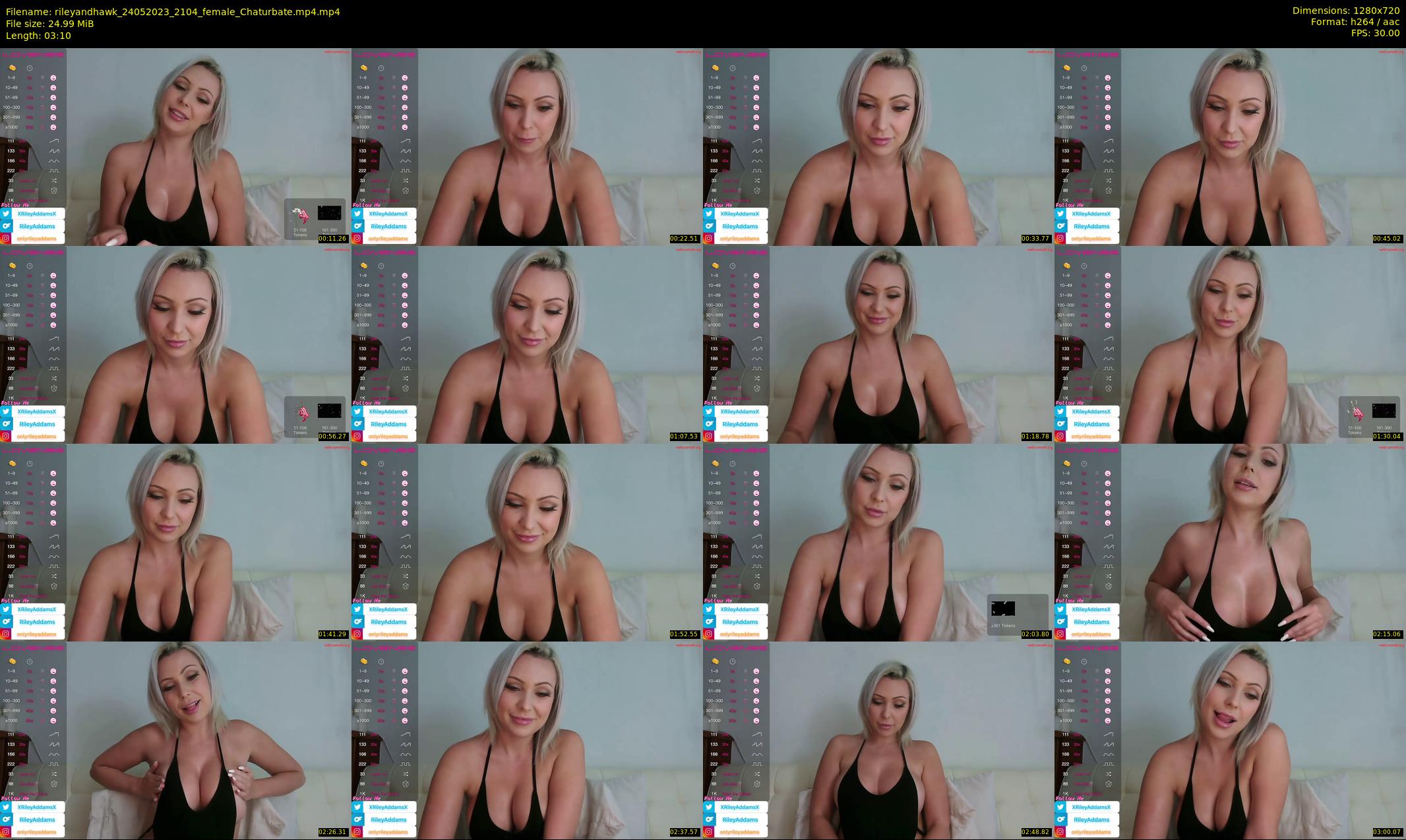 rileyandhawk — 4 minute Chaturbate couple cam show recording, 720p, May 24, 2023