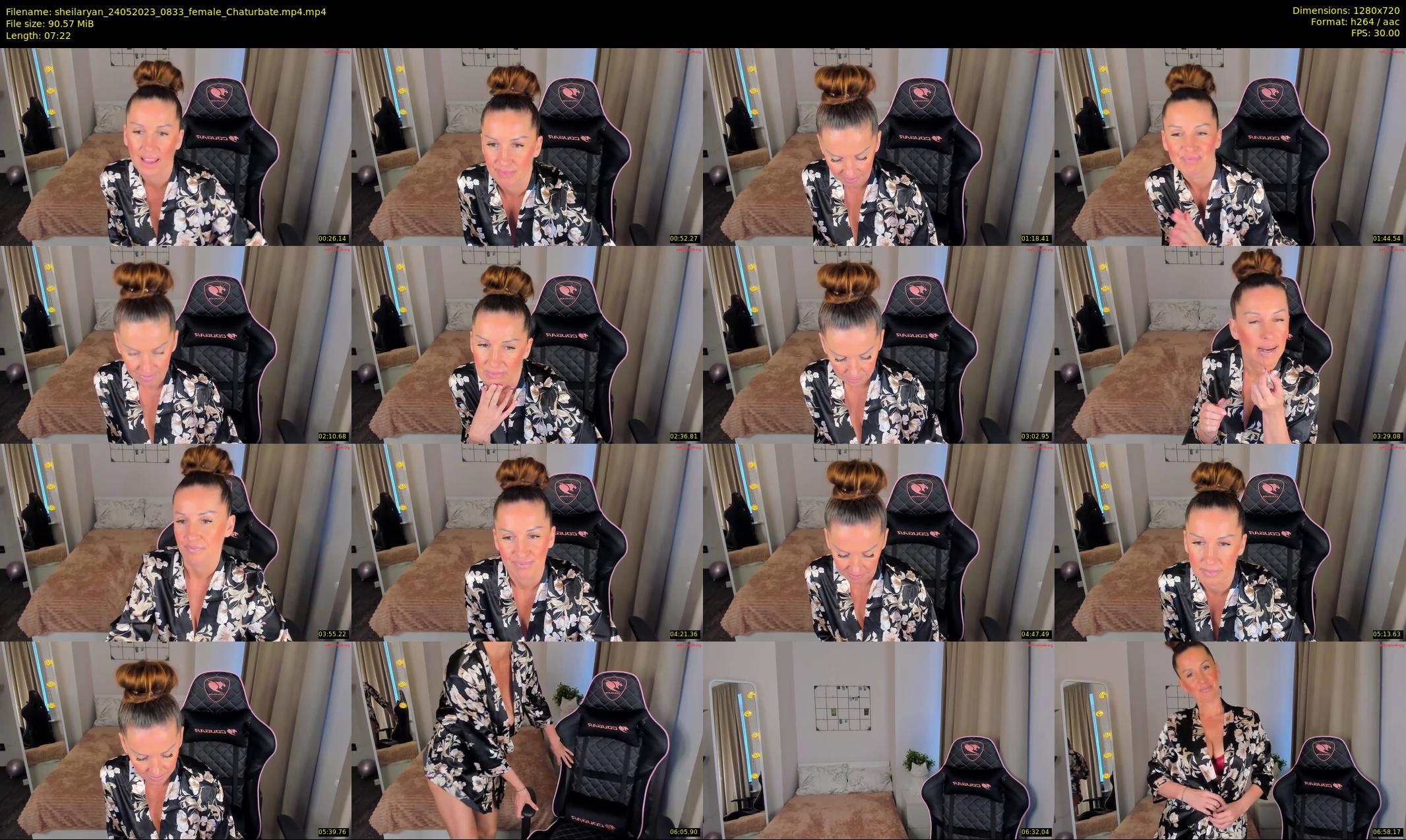 sheilaryan — 8 minute Chaturbate female cam show recording, 720p, May 24, 2023