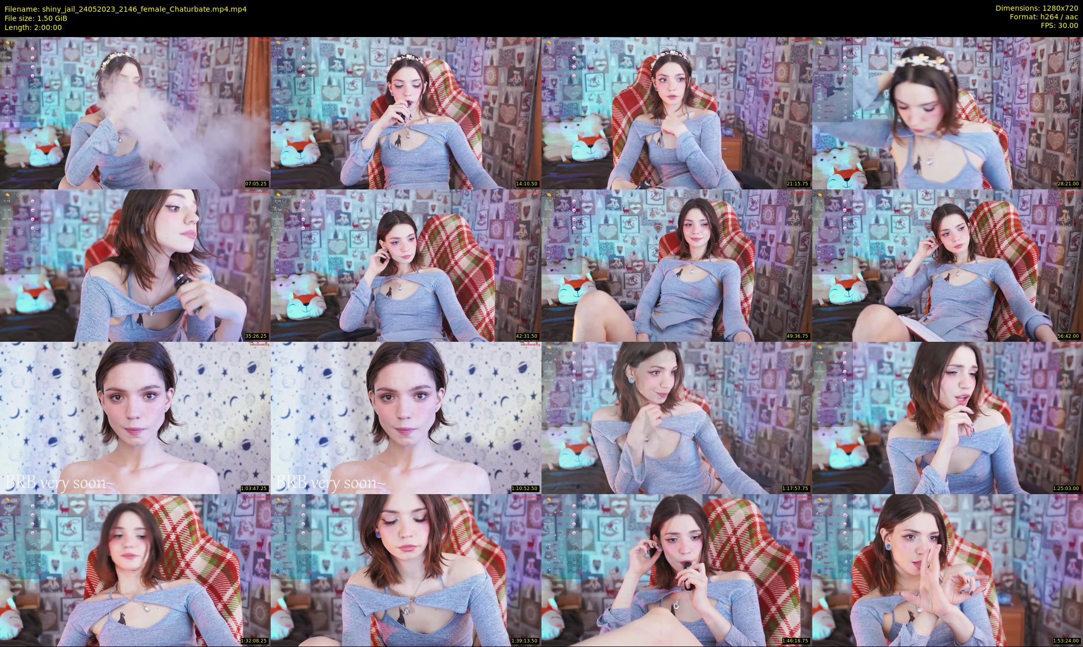 shiny_jail — 120 minute Chaturbate female cam show recording, 720p, May 24, 2023