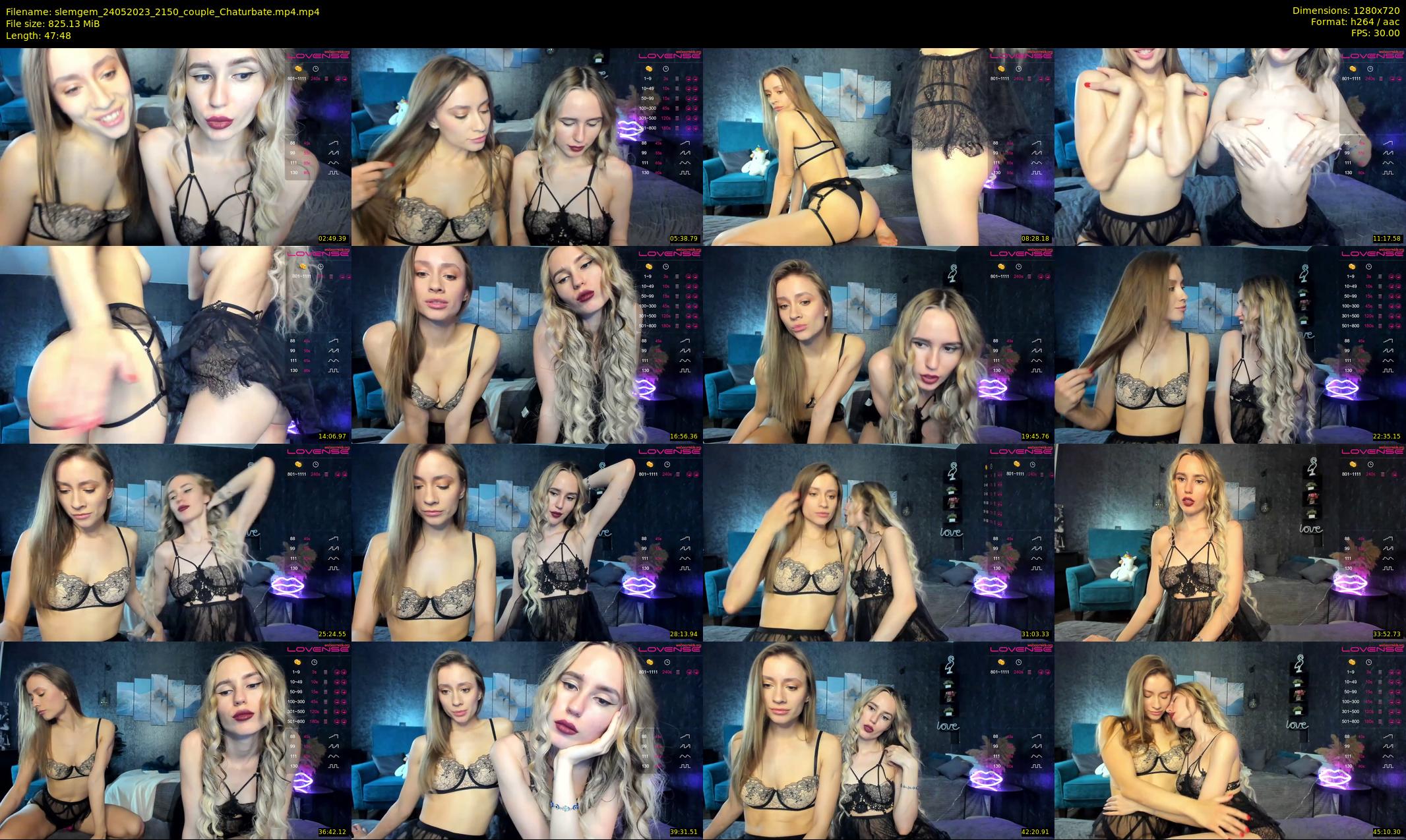 slemgem — 48 minute Chaturbate couple cam show recording, 720p, May 24, 2023