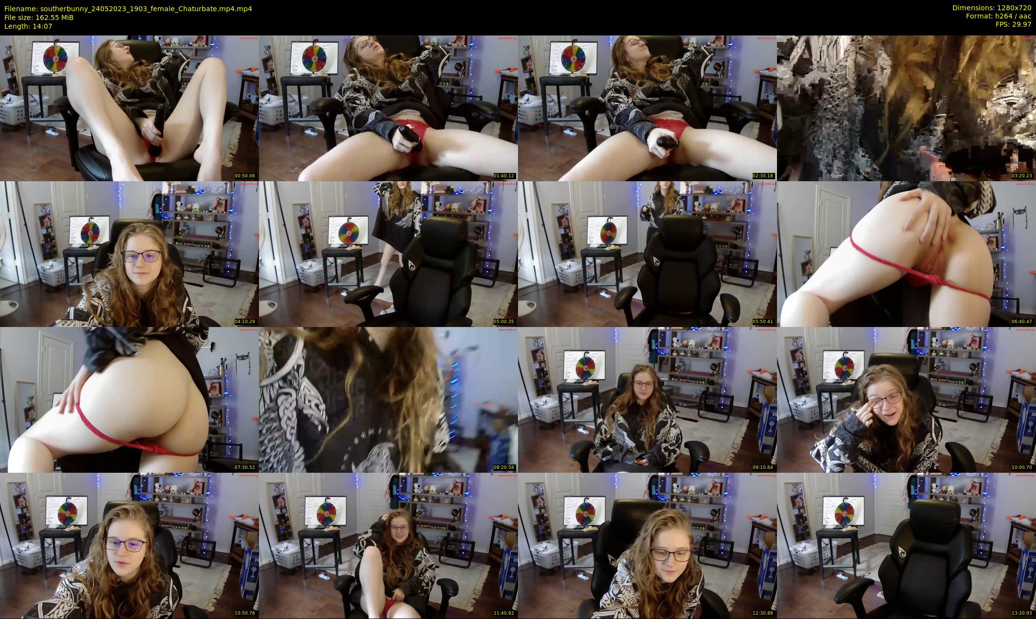 southerbunny — 15 minute Chaturbate female cam show recording, 720p, May 24, 2023