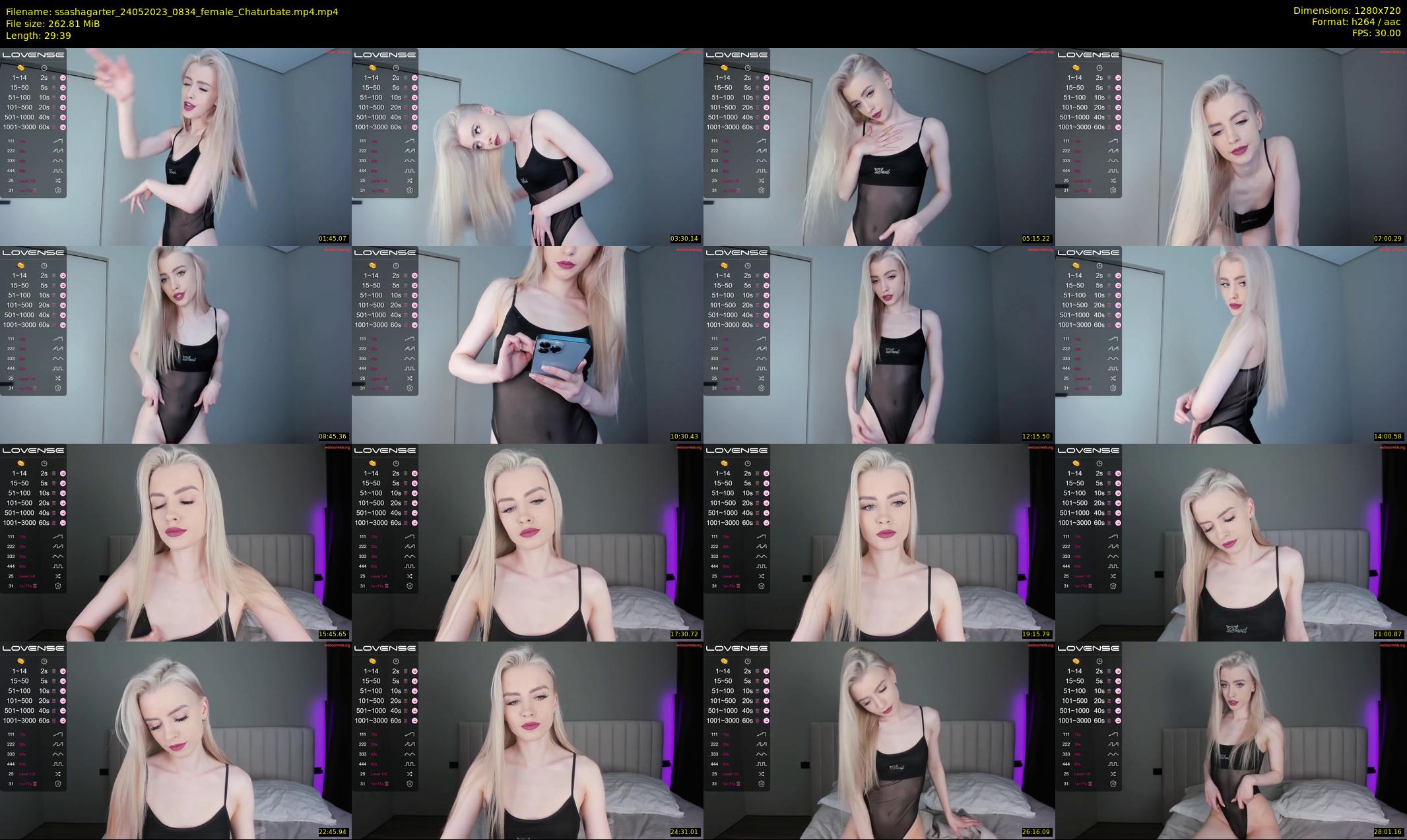 ssashagarter — 30 minute Chaturbate female cam show recording, 720p, May 24, 2023
