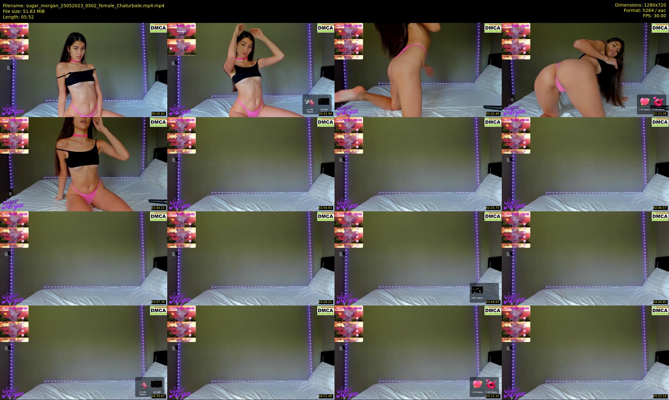 sugar_morgan — 6 minute Chaturbate female cam show recording, 720p, May 25, 2023