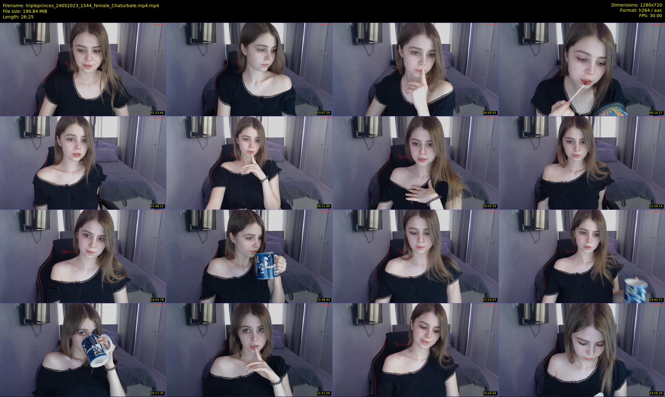 tripleprinces — 27 minute Chaturbate female cam show recording, 720p, May 24, 2023