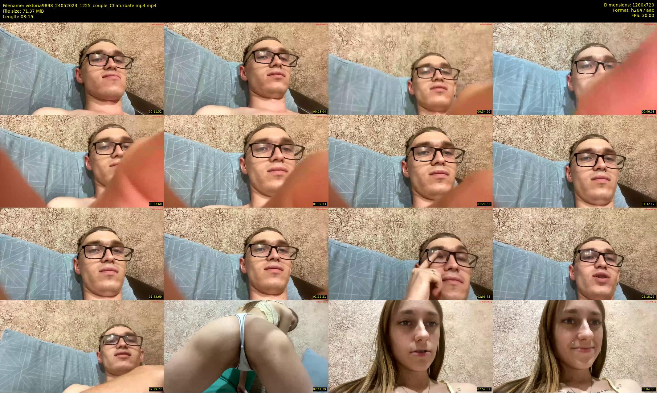 viktoria9898 — 4 minute Chaturbate couple cam show recording, 720p, May 24, 2023