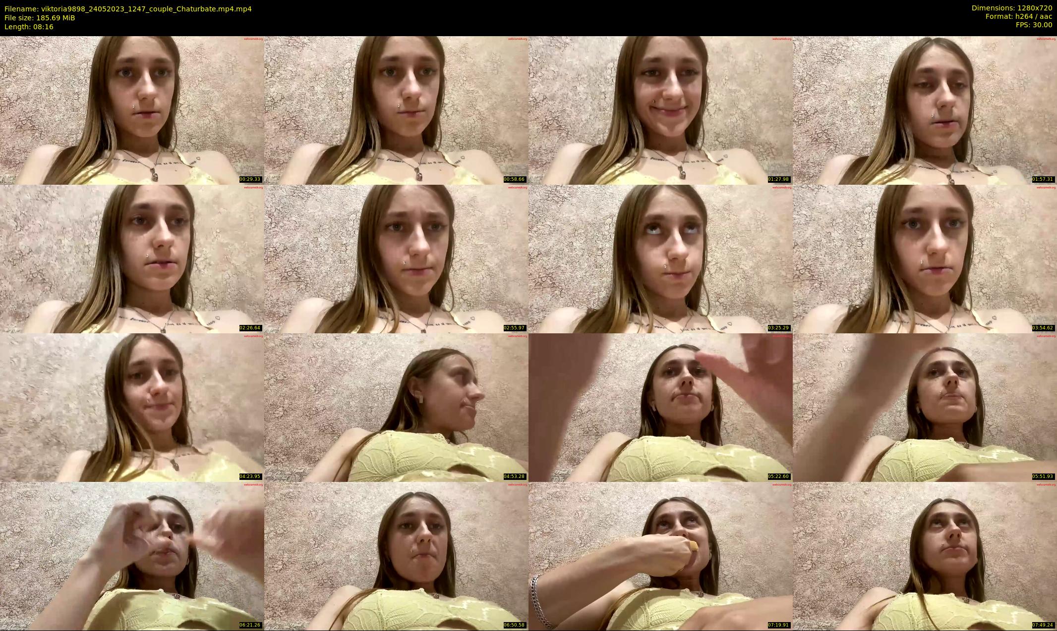 viktoria9898 — 9 minute Chaturbate couple cam show recording, 720p, May 24, 2023