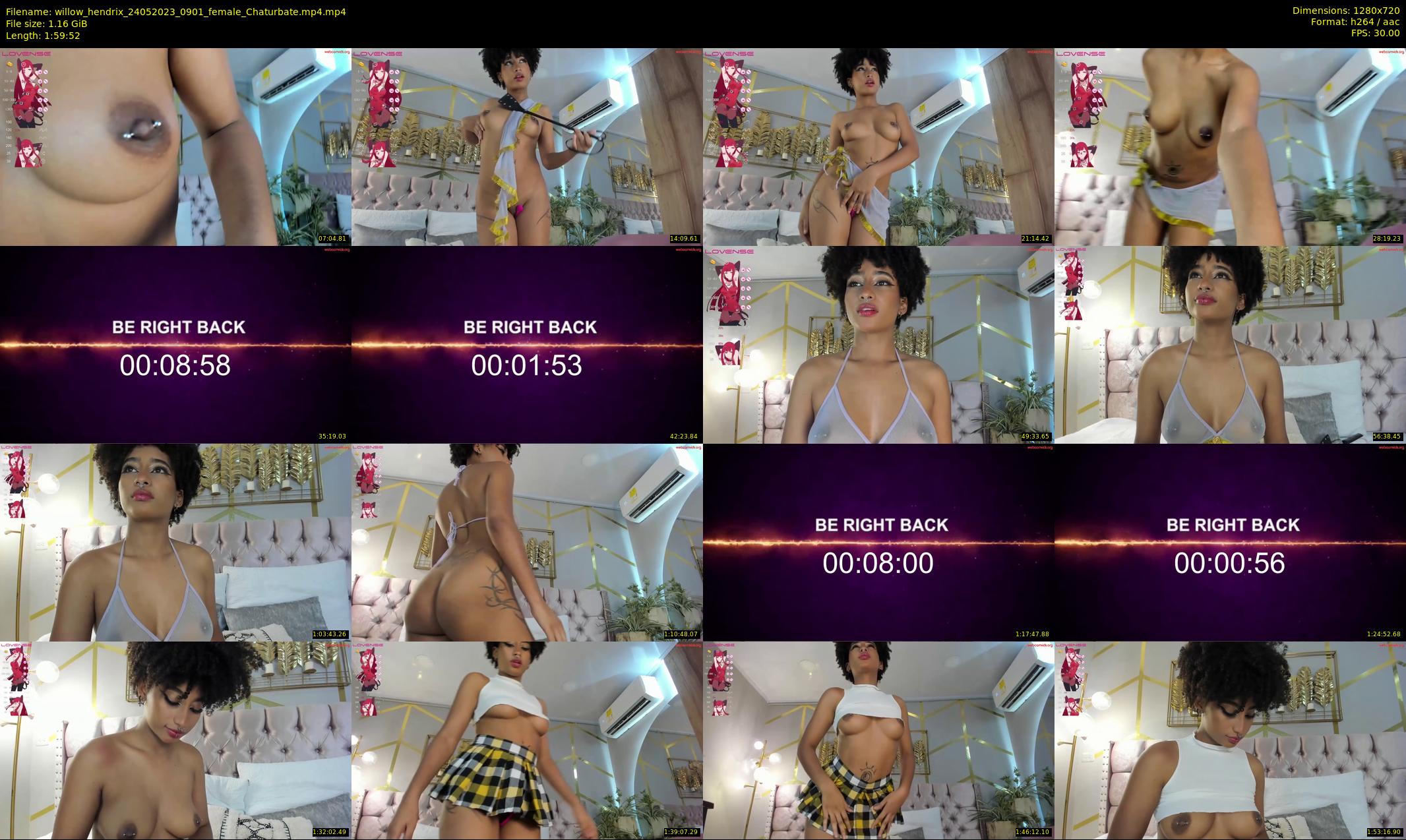 willow_hendrix — 120 minute Chaturbate female cam show recording, 720p, May 24, 2023