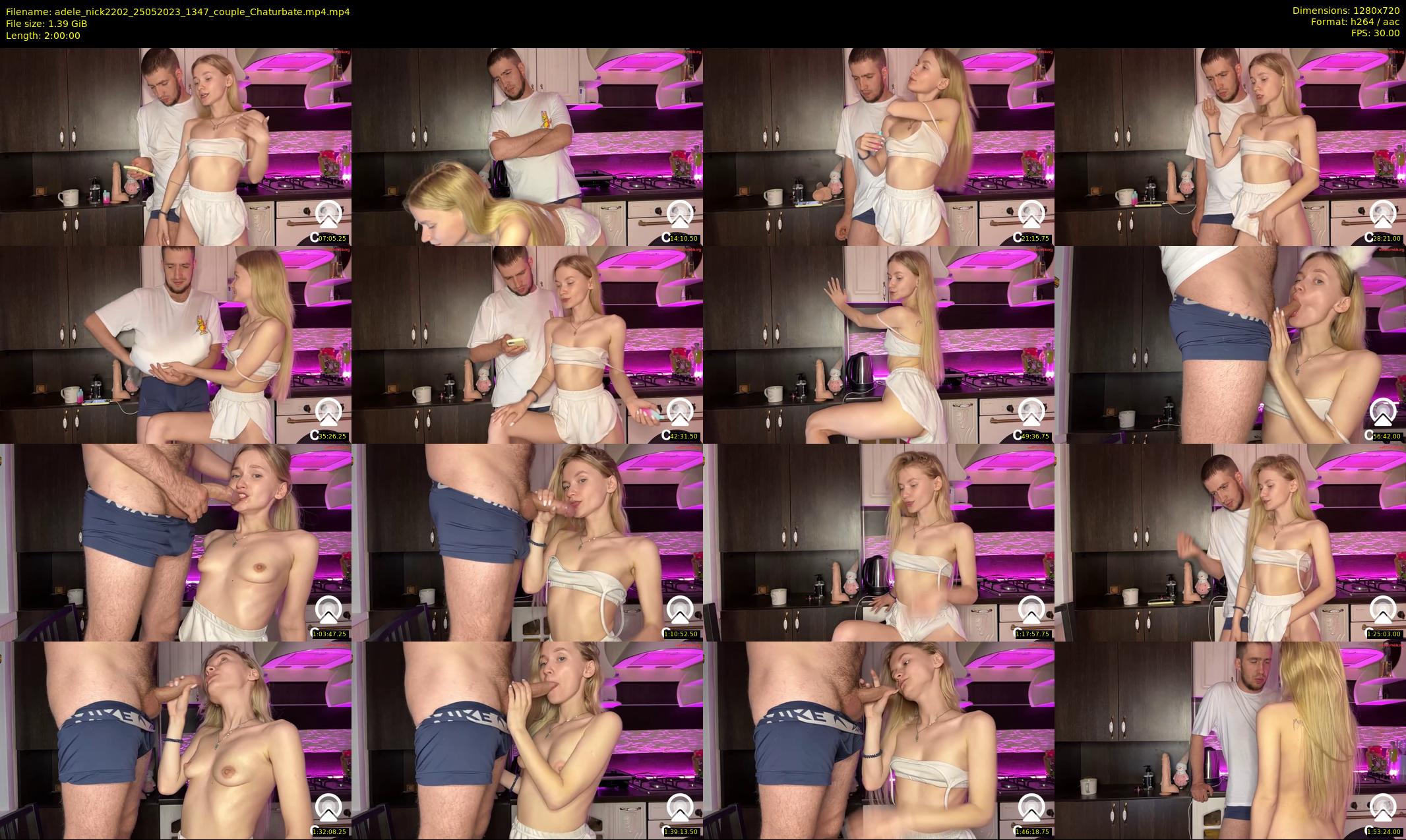 adele_nick2202 — 120 minute Chaturbate couple cam show recording, 720p, May 25, 2023