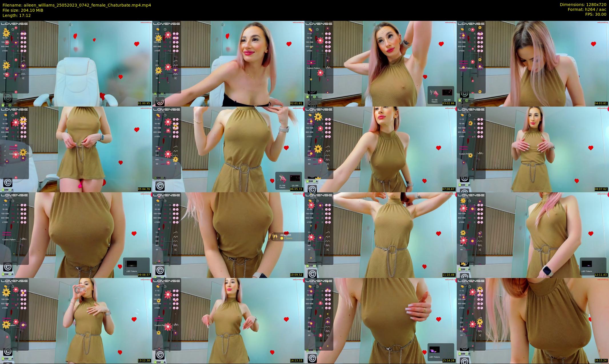 aileen_williams — 18 minute Chaturbate female cam show recording, 720p, May 25, 2023