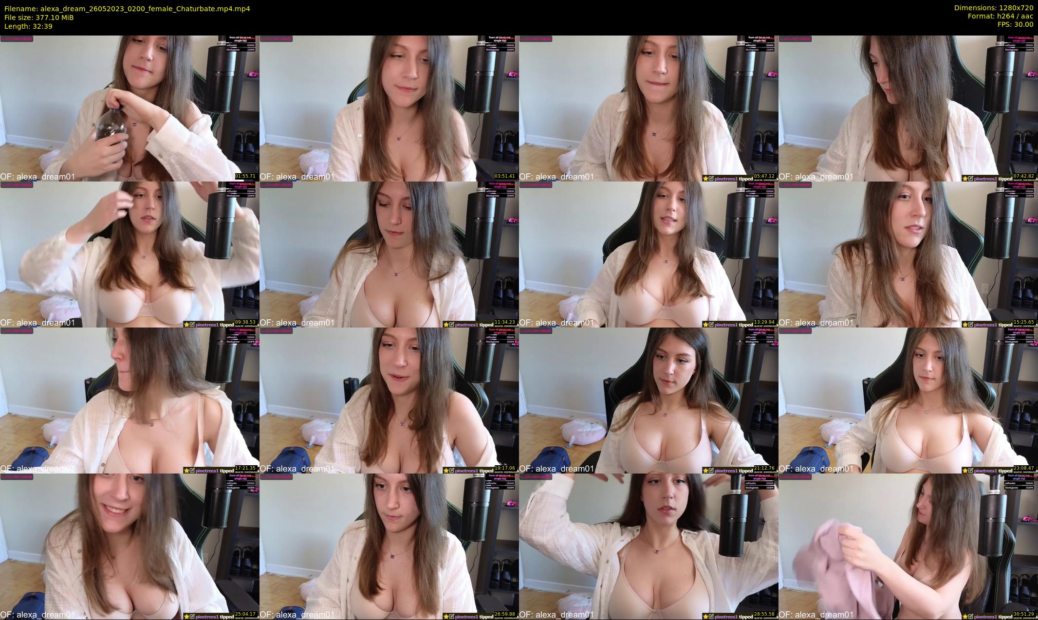 alexa_dream — 33 minute Chaturbate female cam show recording, 720p, May 26, 2023