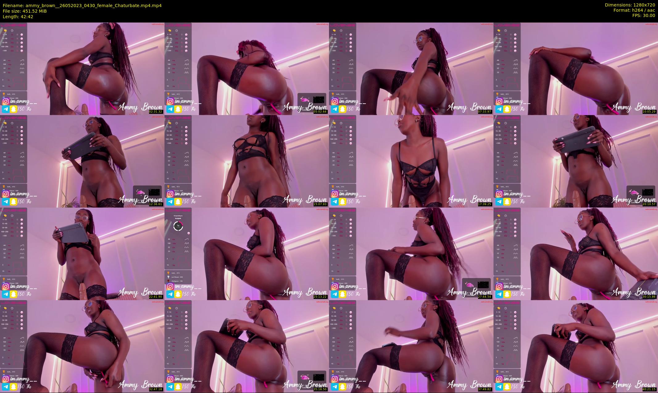 ammy_brown_ — 43 minute Chaturbate female cam show recording, 720p, May 26, 2023