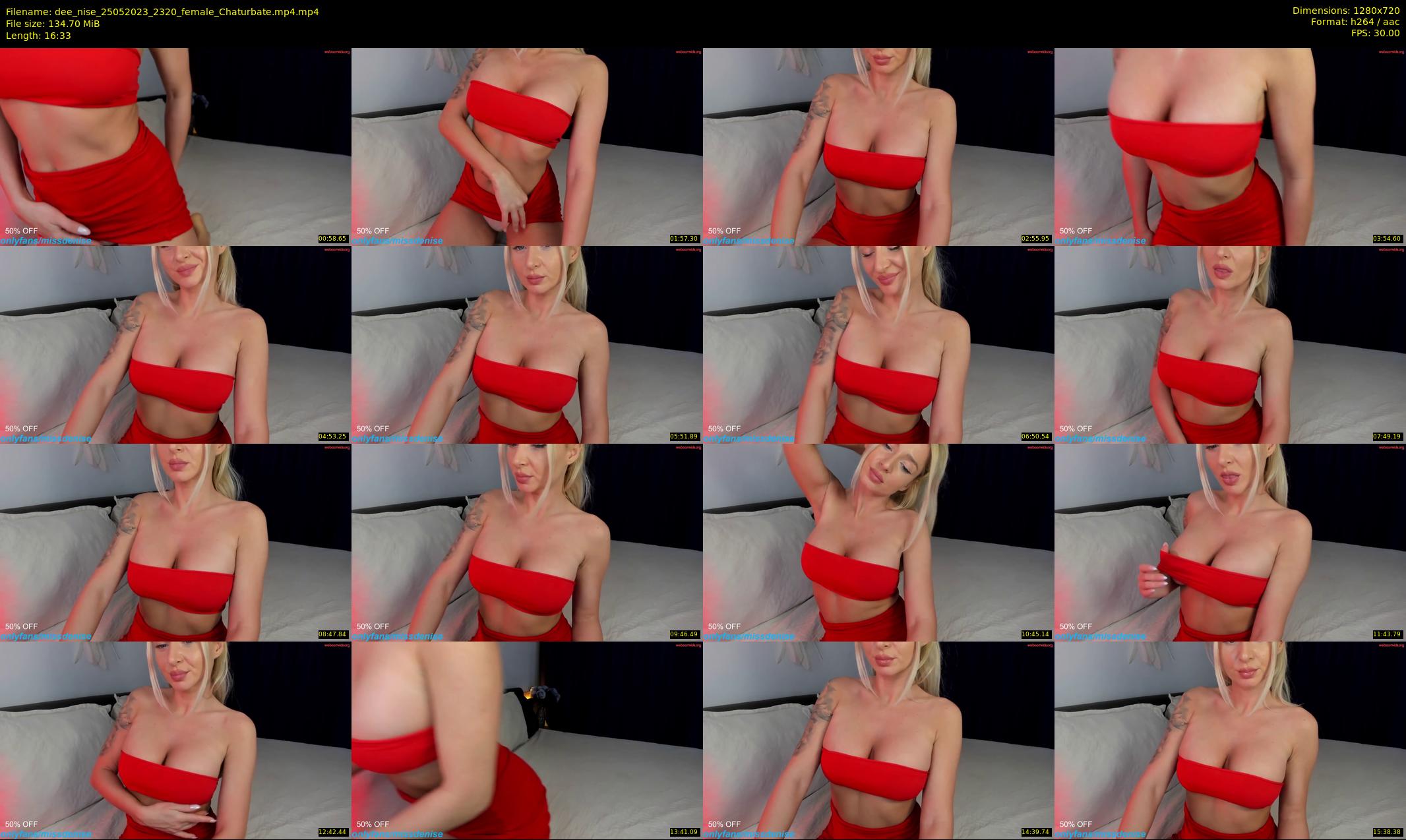 dee_nise — 17 minute Chaturbate female cam show recording, 720p, May 25, 2023