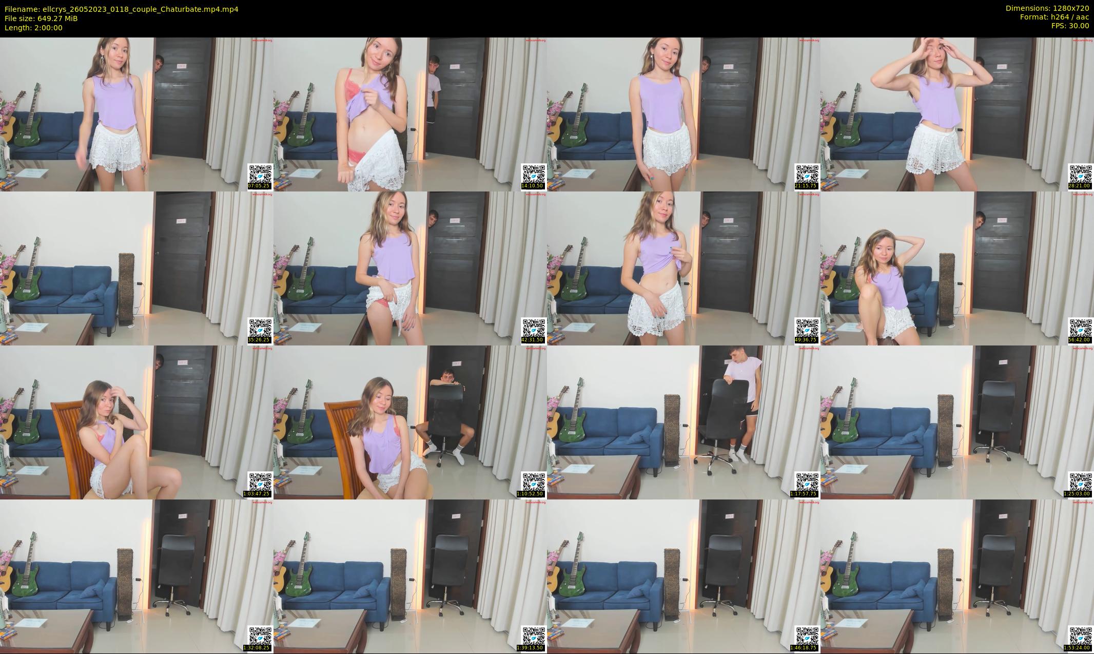 ellcrys — 120 minute Chaturbate couple cam show recording, 720p, May 26, 2023