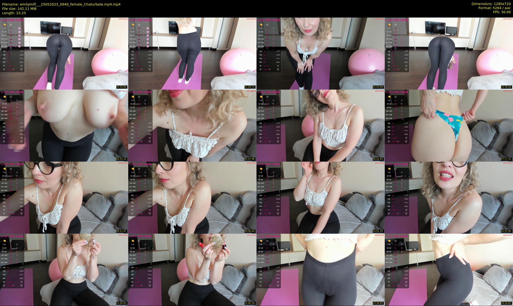 emilymilf__ — 16 minute Chaturbate female cam show recording, 720p, May 25, 2023