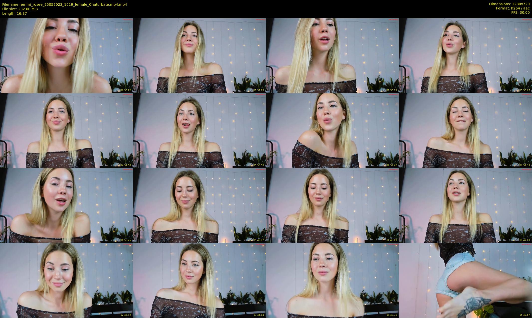 emmi_rosee — 17 minute Chaturbate female cam show recording, 720p, May 25, 2023