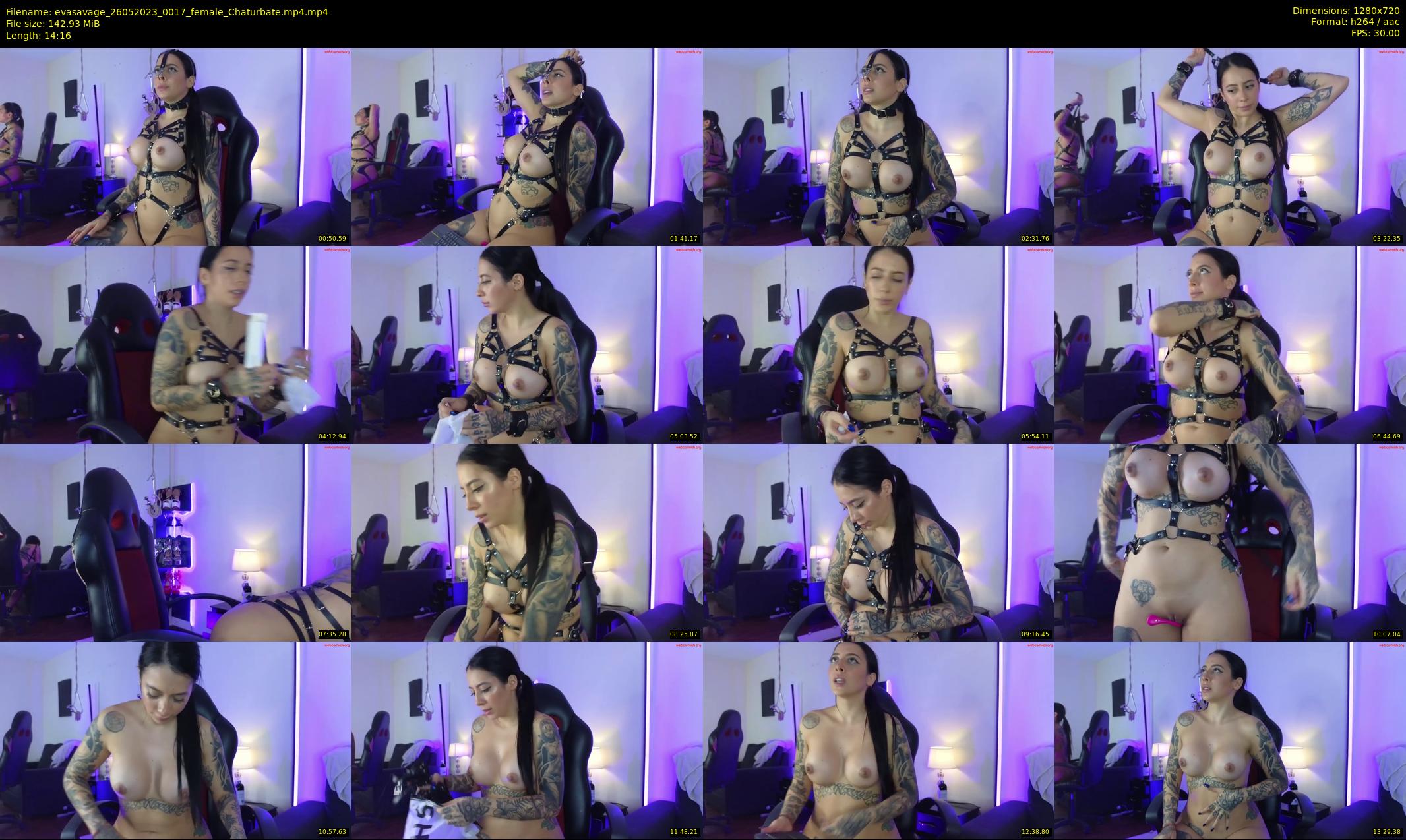 evasavage — 15 minute Chaturbate female cam show recording, 720p, May 26, 2023