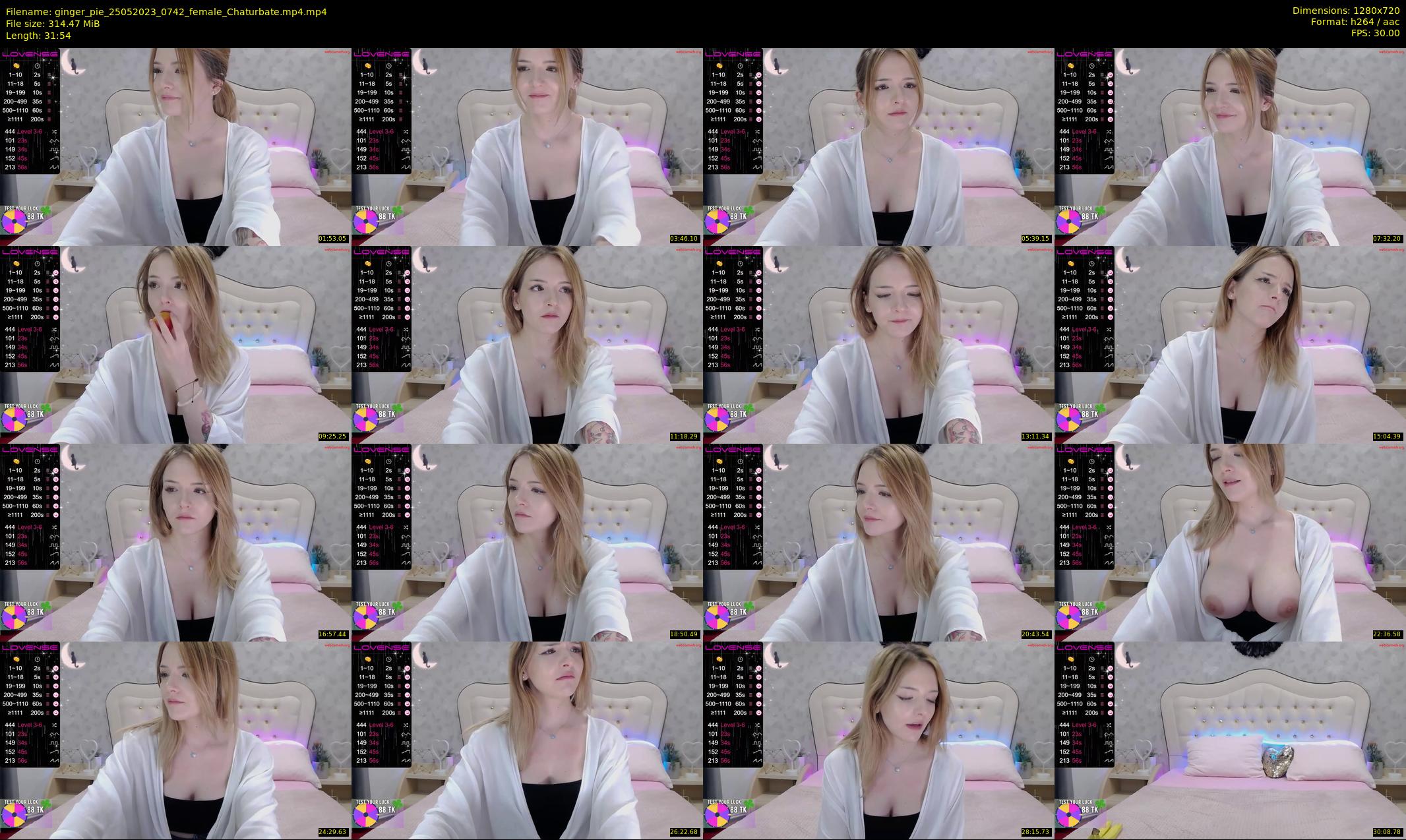 ginger_pie — 32 minute Chaturbate female cam show recording, 720p, May 25, 2023