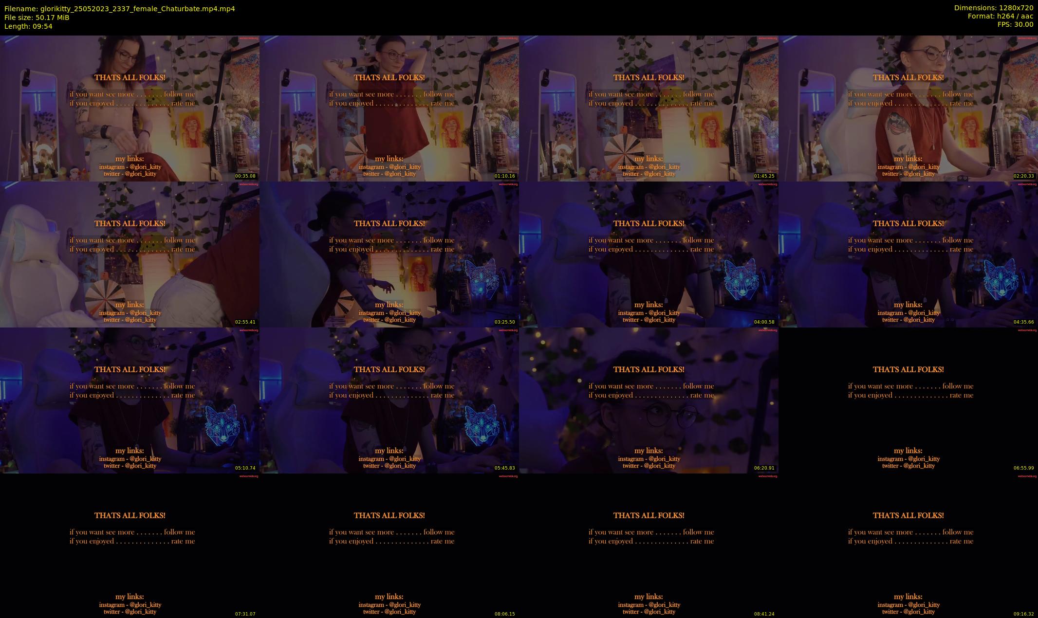glorikitty — 10 minute Chaturbate female cam show recording, 720p, May 25, 2023