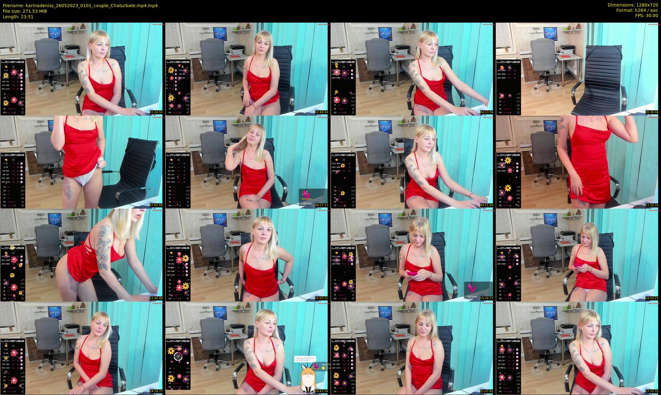 karinadeniss — 24 minute Chaturbate couple cam show recording, 720p, May 26, 2023