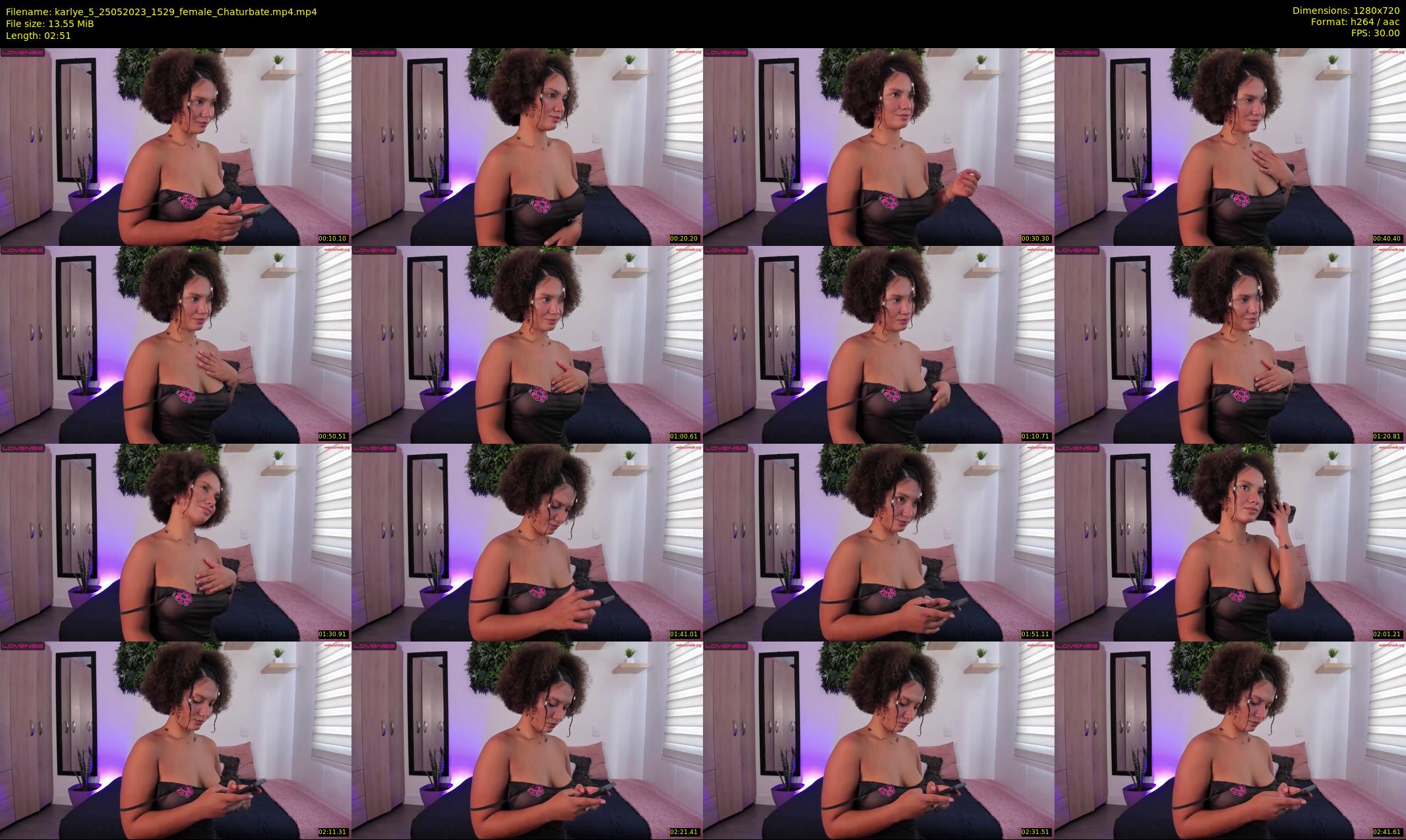 karlye_5 — 3 minute Chaturbate female cam show recording, 720p, May 25, 2023
