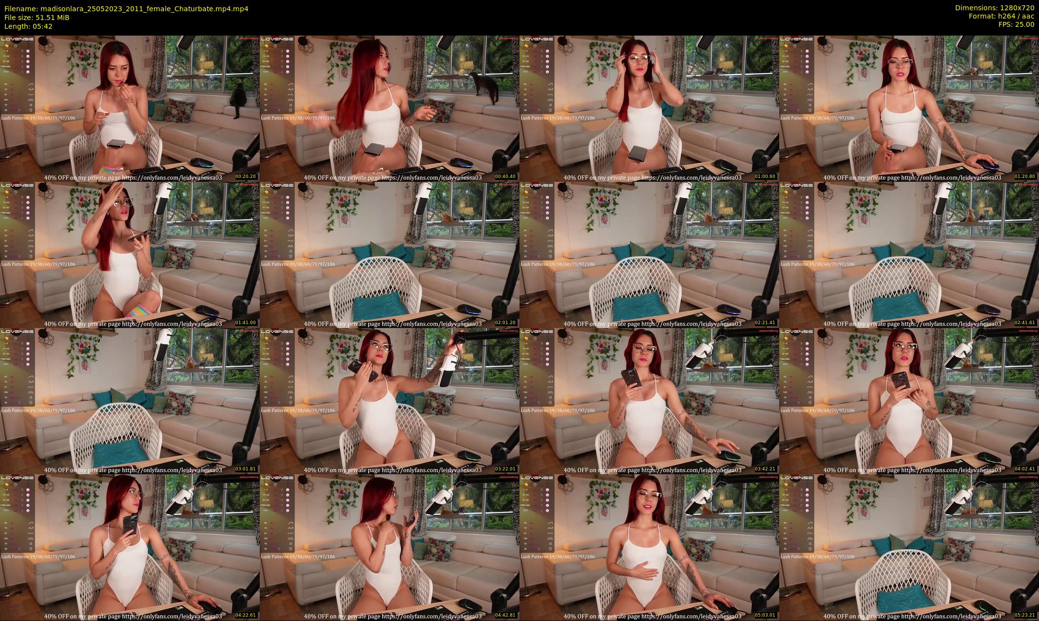 madisonlara — 6 minute Chaturbate female cam show recording, 720p, May 25, 2023