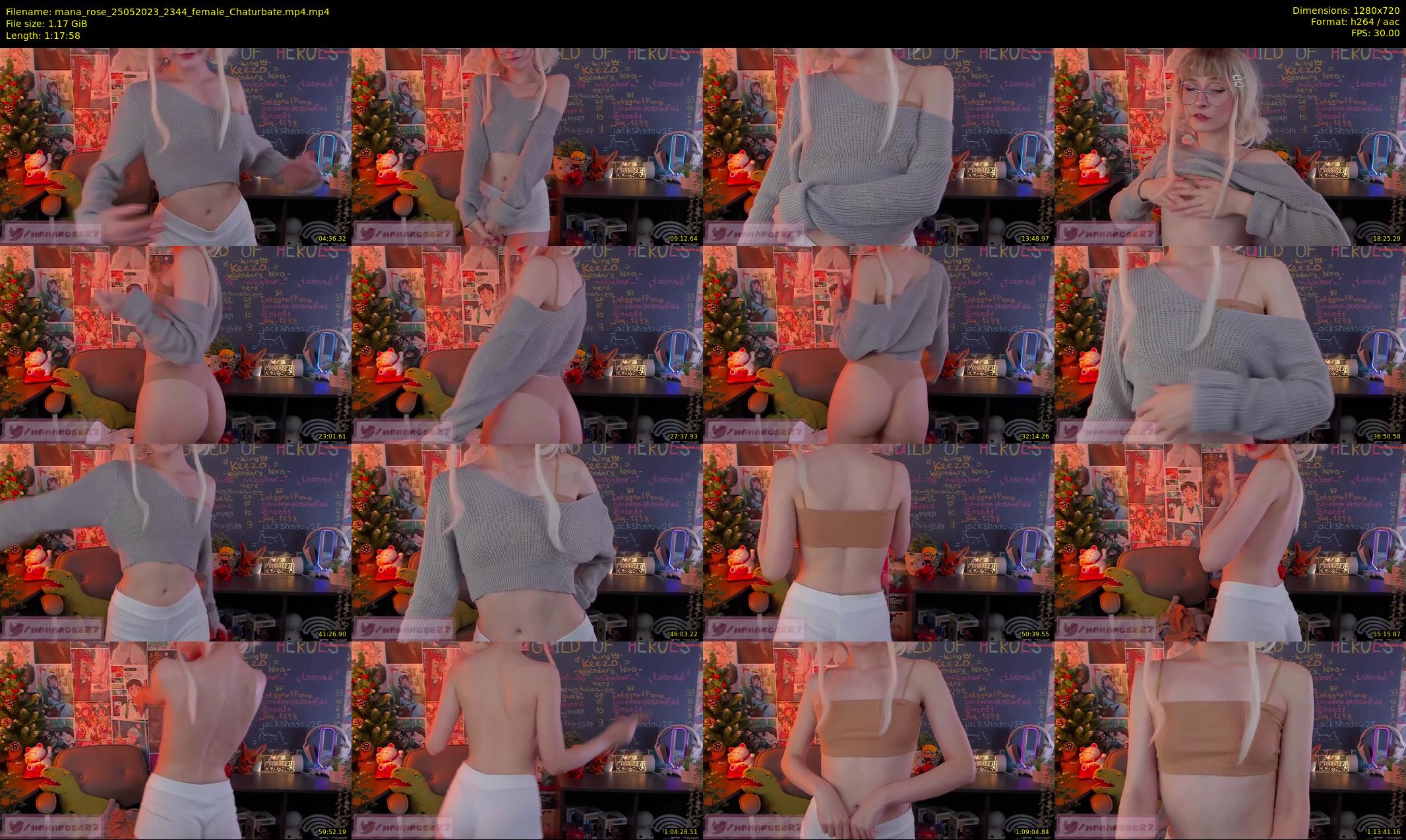 mana_rose — 78 minute Chaturbate female cam show recording, 720p, May 25, 2023