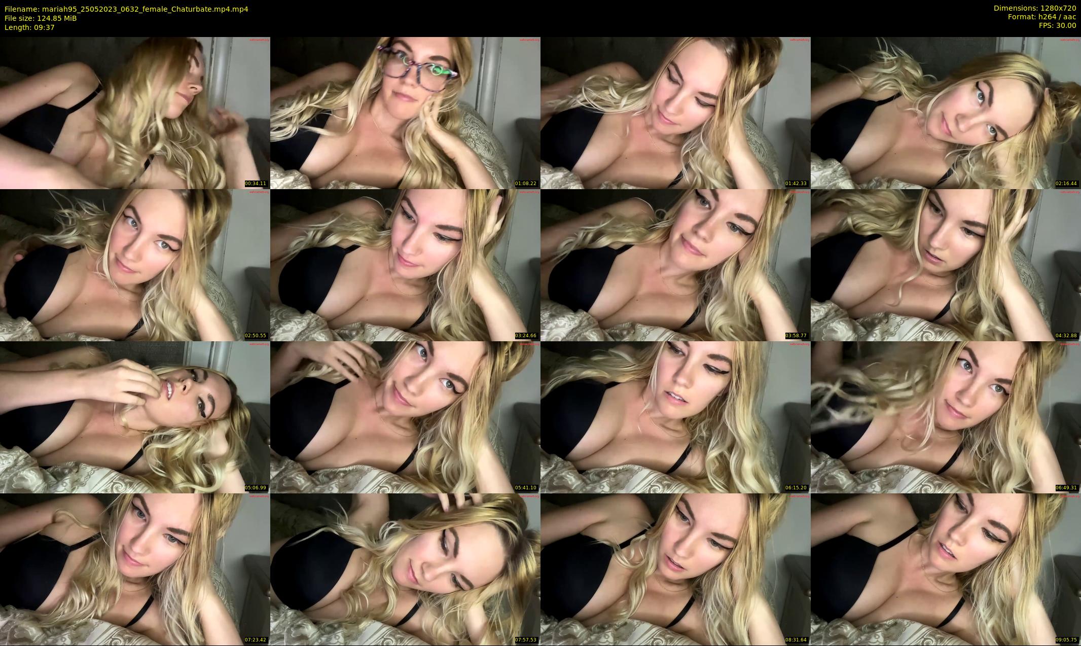 mariah95 — 10 minute Chaturbate female cam show recording, 720p, May 25, 2023