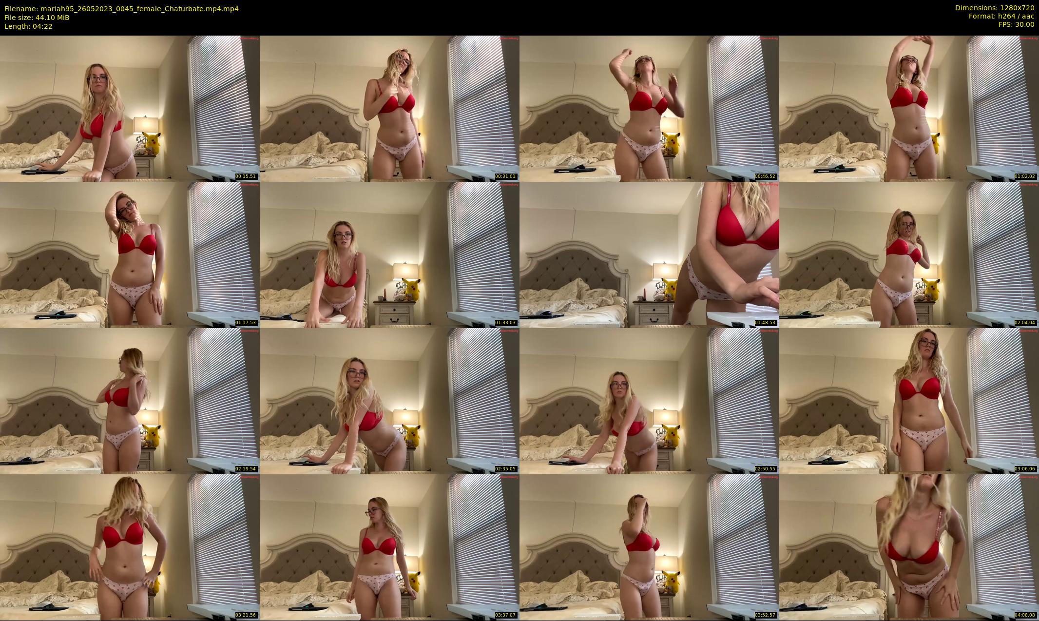 mariah95 — 5 minute Chaturbate female cam show recording, 720p, May 26, 2023