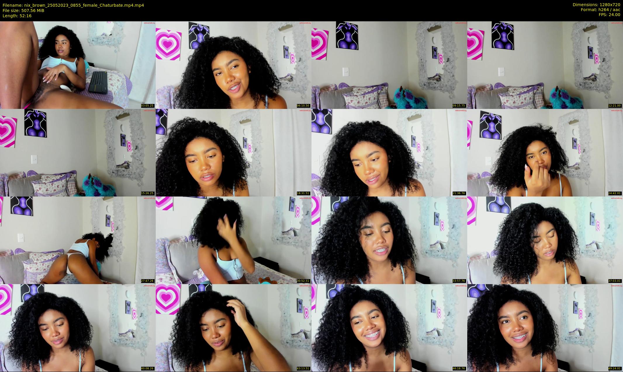 nix_brown — 53 minute Chaturbate female cam show recording, 720p, May 25, 2023