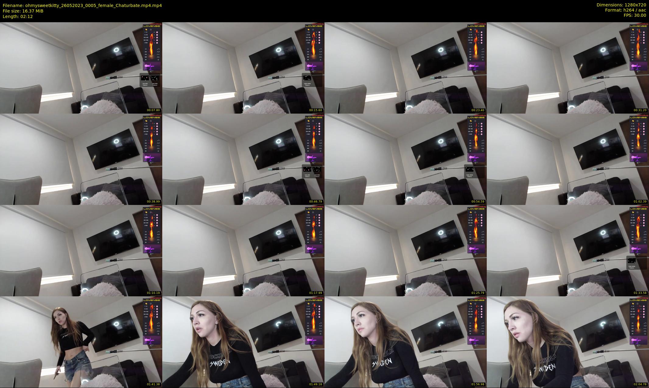 ohmysweetkitty — 3 minute Chaturbate female cam show recording, 720p, May 26, 2023