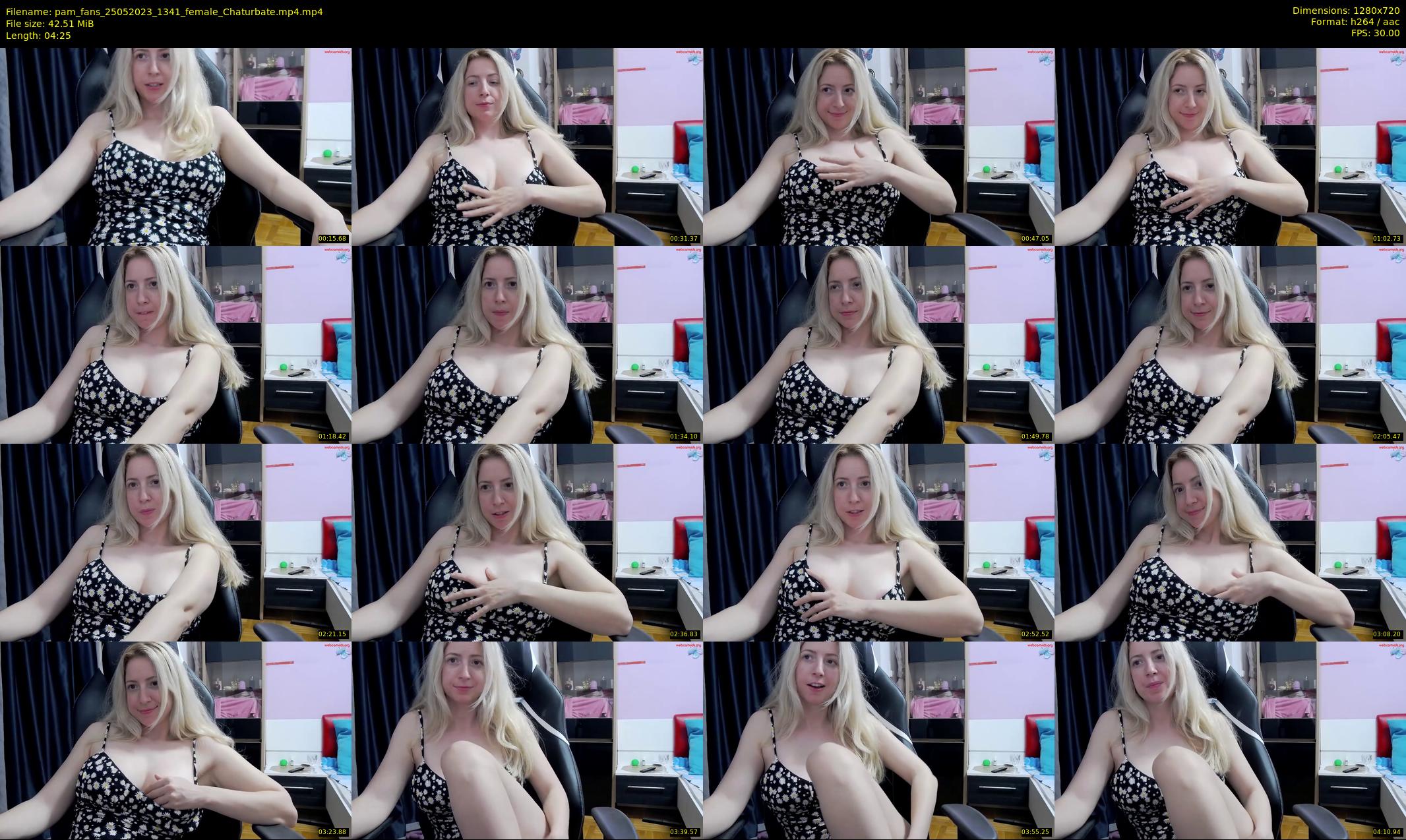 pam_fans — 5 minute Chaturbate female cam show recording, 720p, May 25, 2023