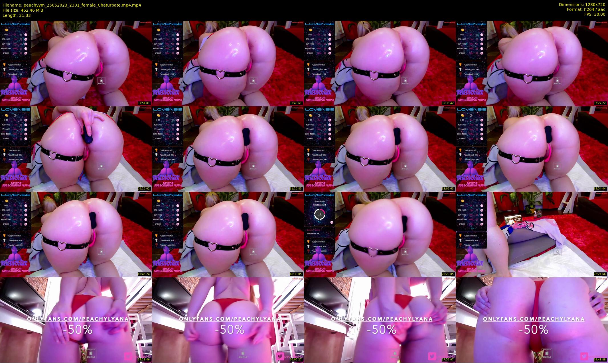 peachyym — 32 minute Chaturbate female cam show recording, 720p, May 25, 2023
