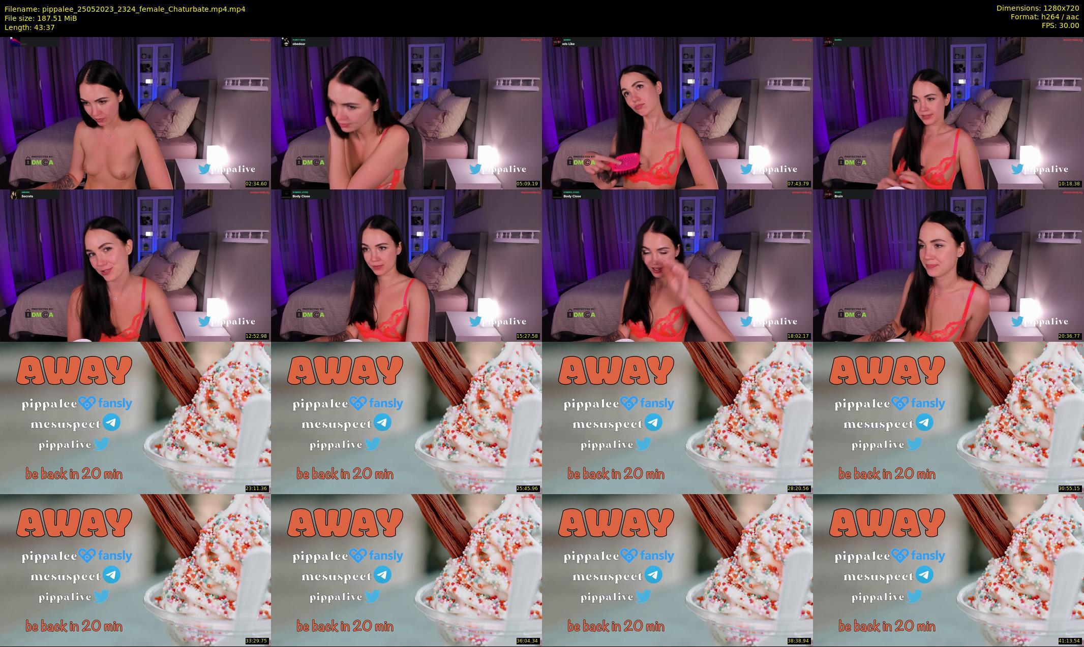 pippalee — 44 minute Chaturbate female cam show recording, 720p, May 25, 2023