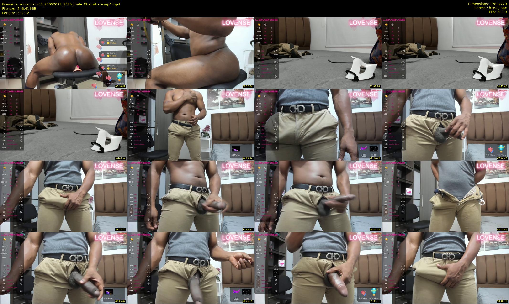 roccoblack02 — 63 minute Chaturbate male cam show recording, 720p, May 25, 2023