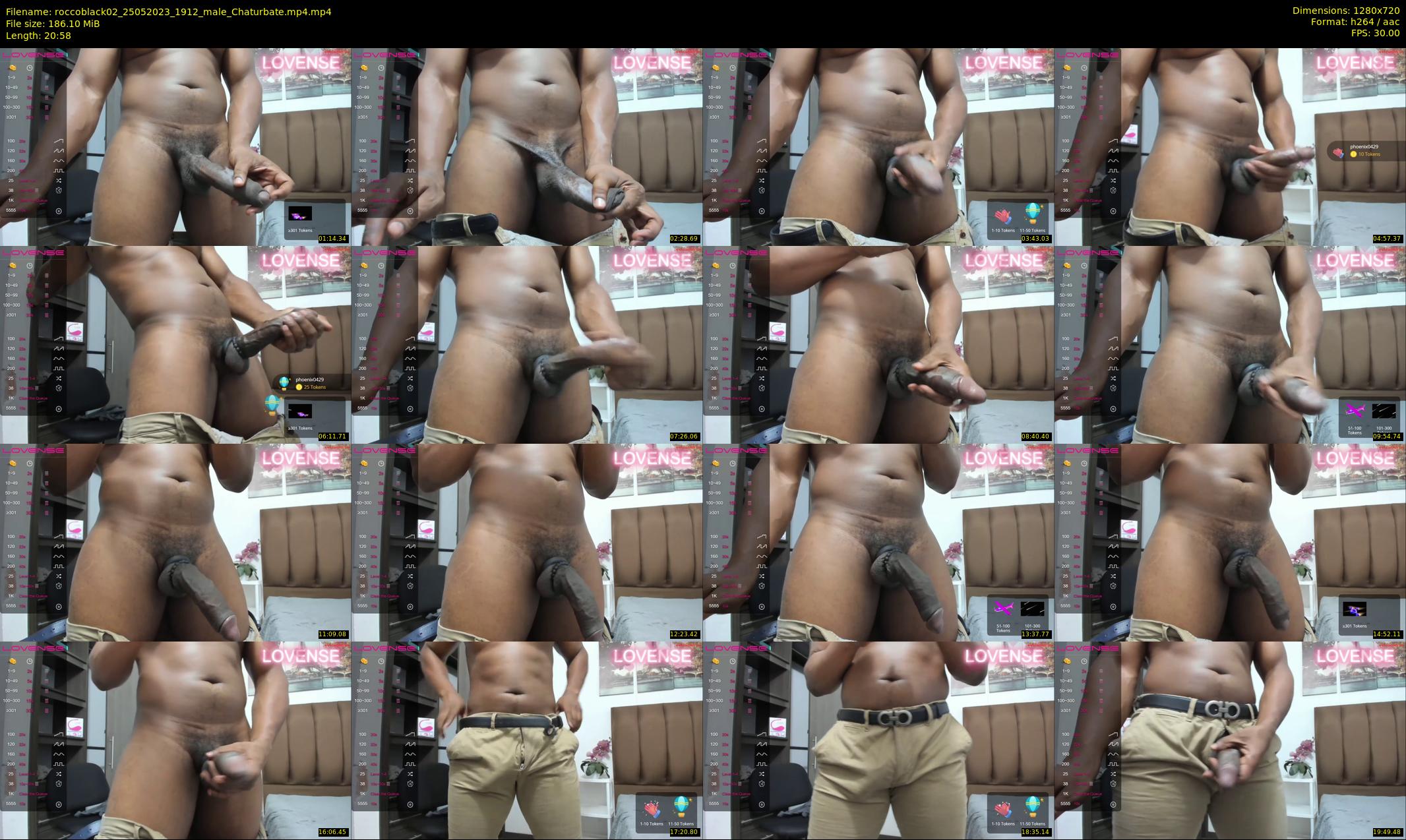 roccoblack02 — 21 minute Chaturbate male cam show recording, 720p, May 25, 2023