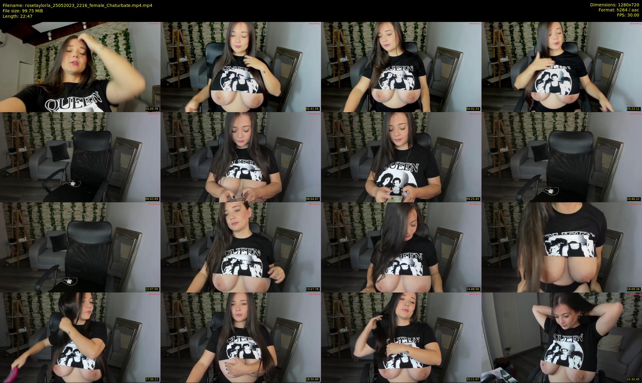 rosetaylorla — 23 minute Chaturbate female cam show recording, 720p, May 25, 2023