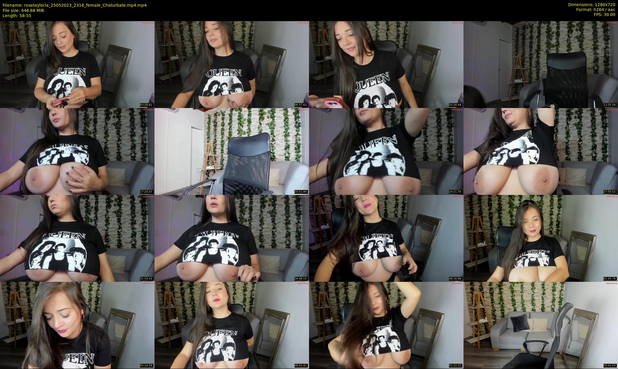rosetaylorla — 59 minute Chaturbate female cam show recording, 720p, May 25, 2023
