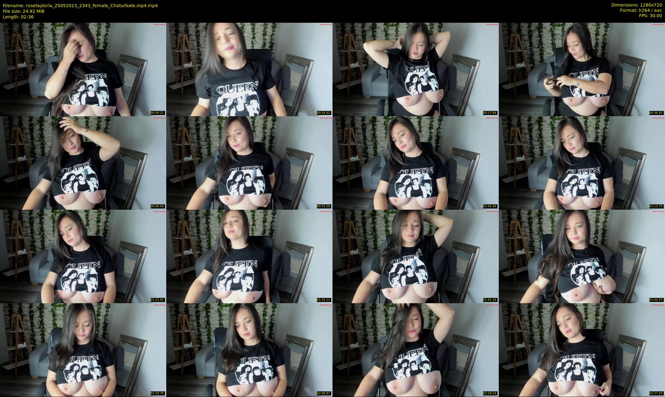 rosetaylorla — 3 minute Chaturbate female cam show recording, 720p, May 25, 2023