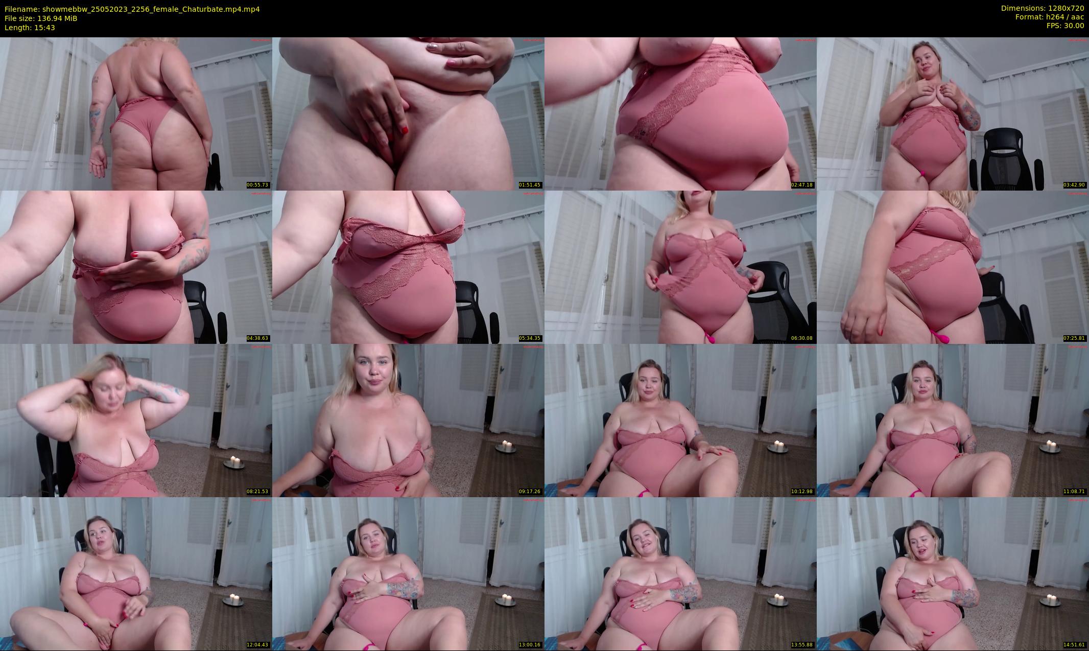 showmebbw — 16 minute Chaturbate female cam show recording, 720p, May 25, 2023