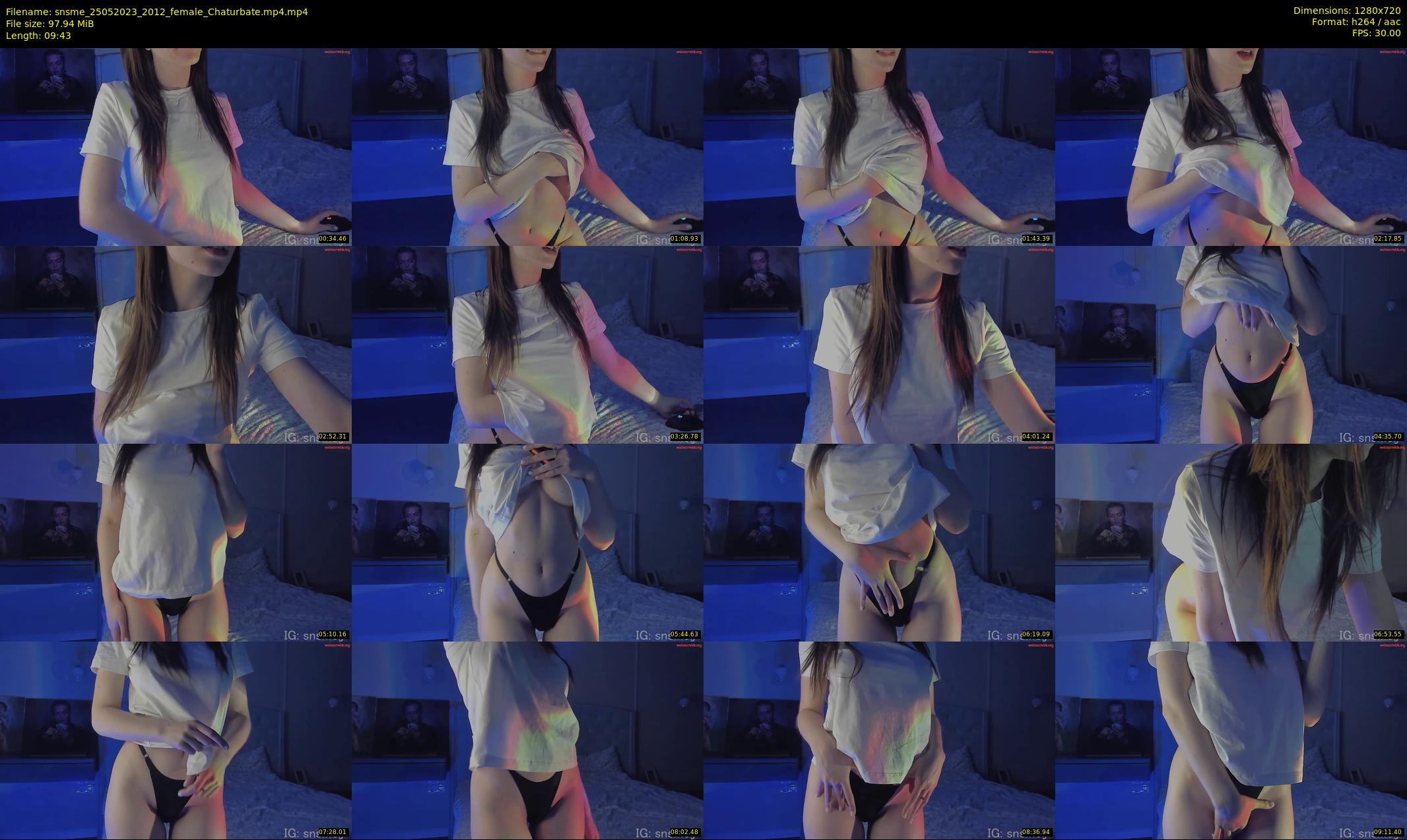 snsme — 10 minute Chaturbate female cam show recording, 720p, May 25, 2023