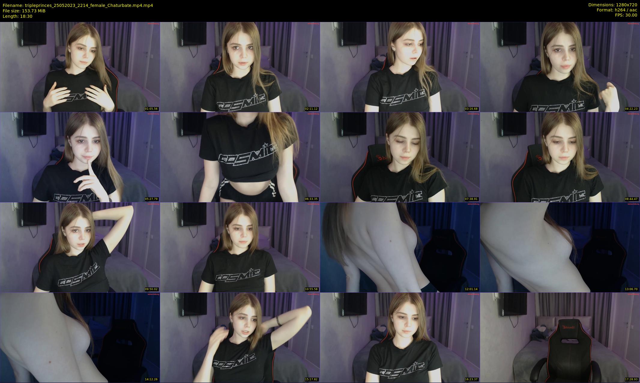 tripleprinces — 19 minute Chaturbate female cam show recording, 720p, May 25, 2023