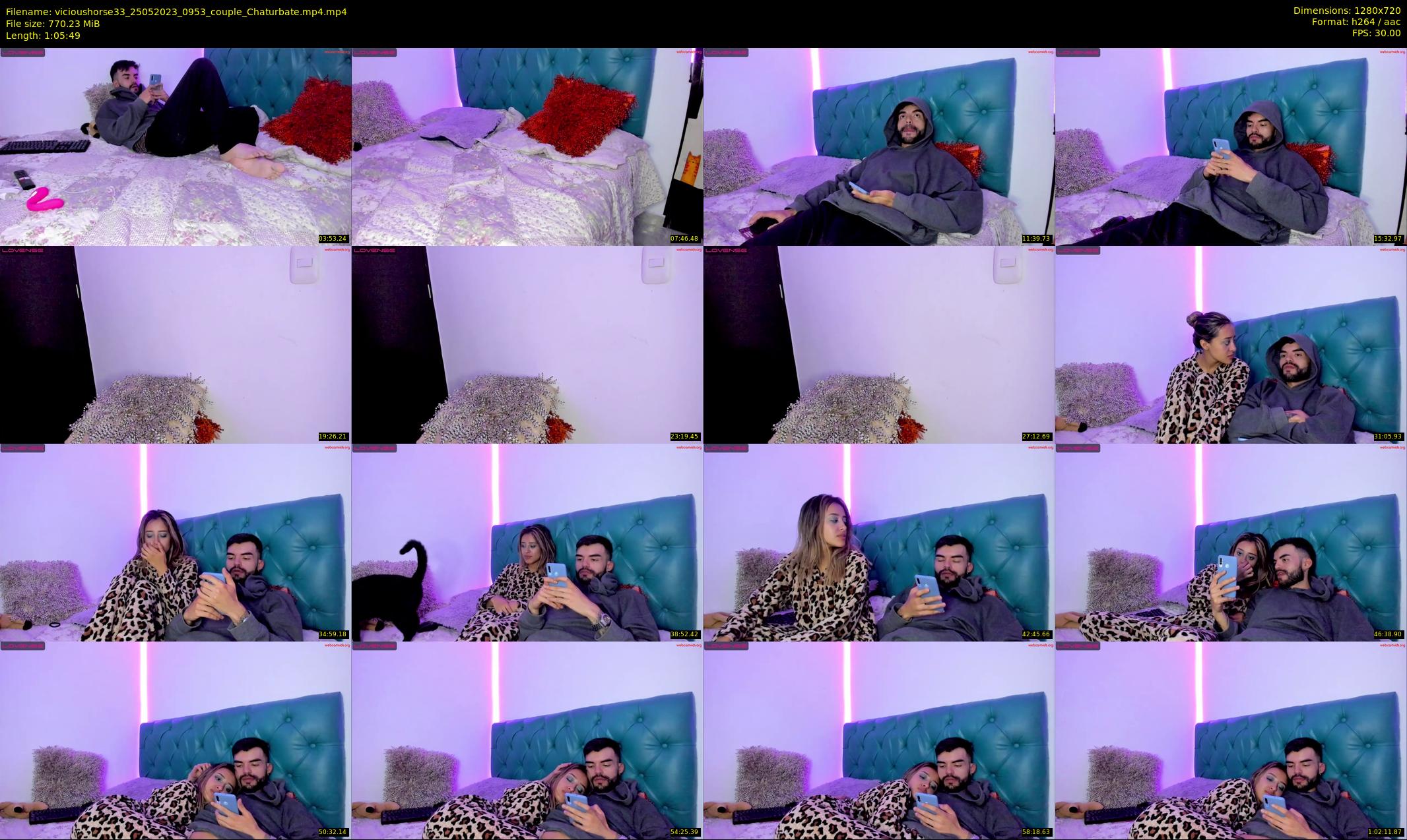 vicioushorse33 — 66 minute Chaturbate couple cam show recording, 720p, May 25, 2023