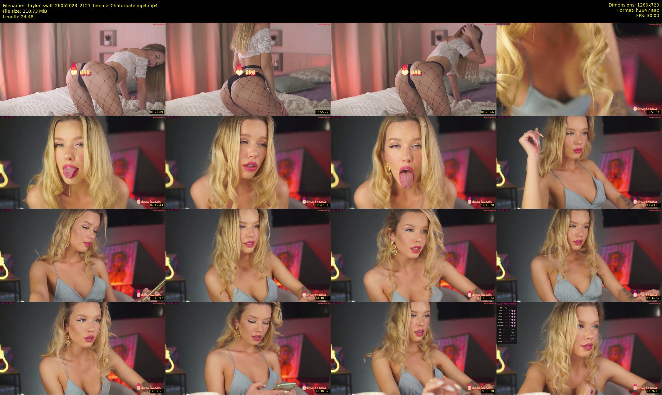 _taylor_swift — 25 minute Chaturbate female cam show recording, 720p, May 26, 2023